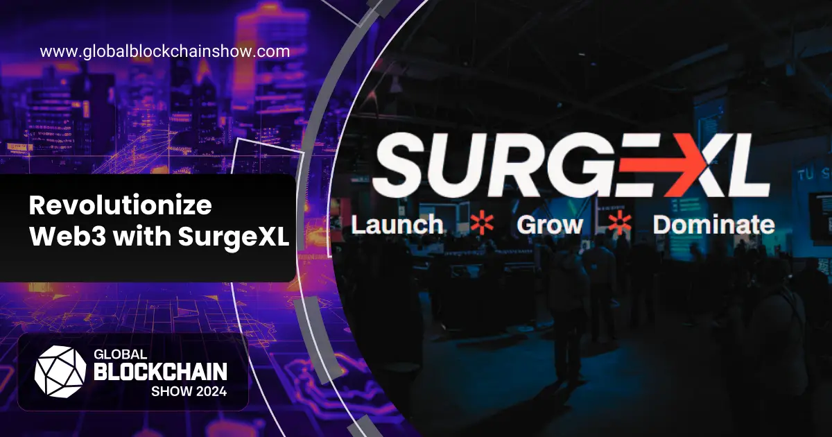 surgexl at global blockchain show